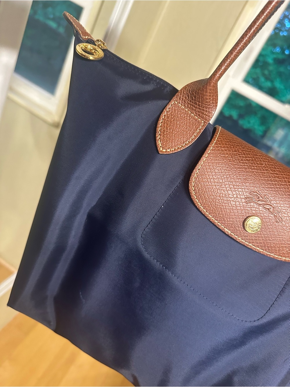 LONGCHAMP LE PLIAGE ORIGINAL M TOTE BAG NAVY